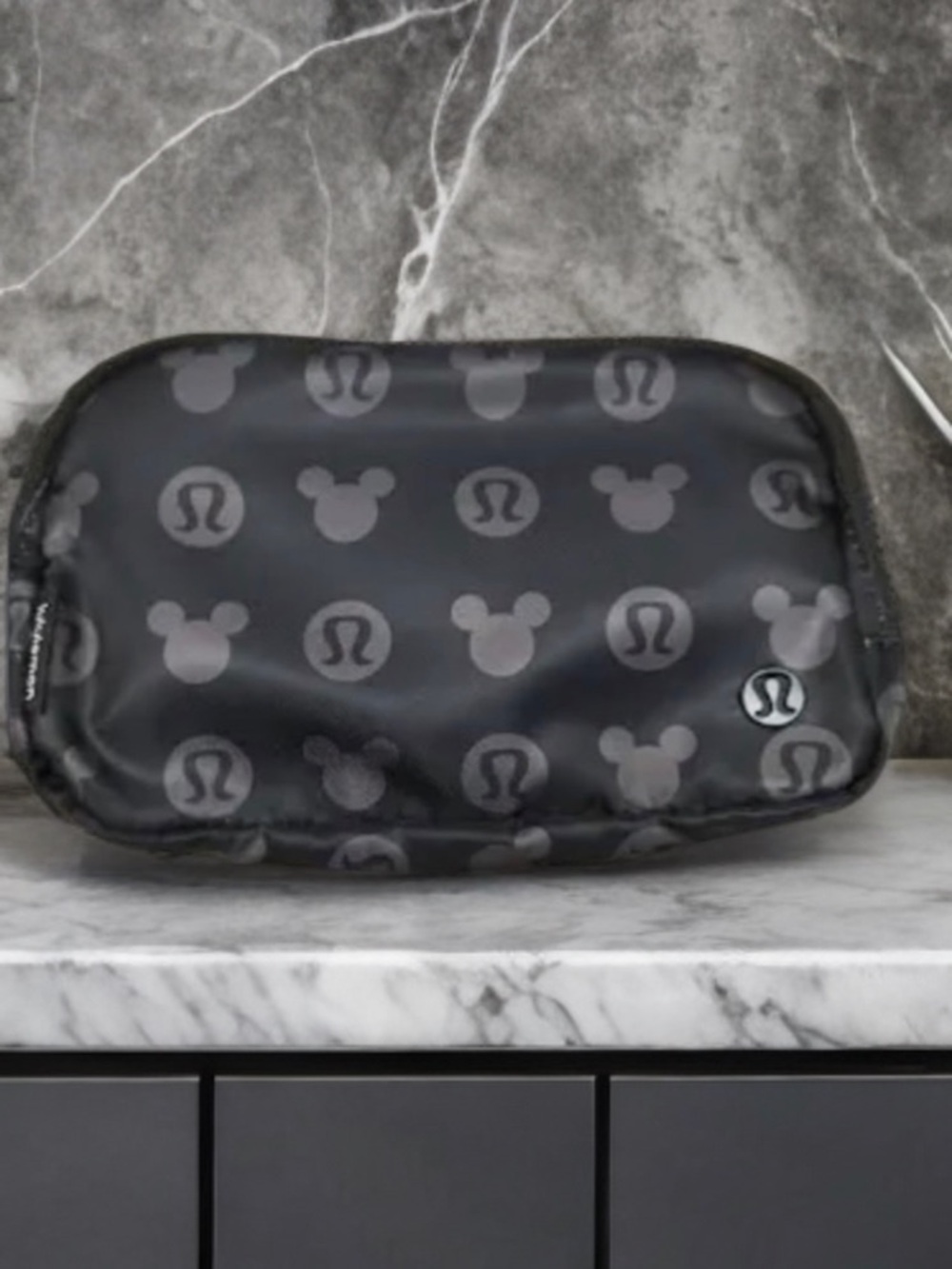 lululemon athletica Black Mickey Print belt bag